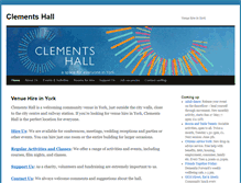 Tablet Screenshot of clementshall.org.uk